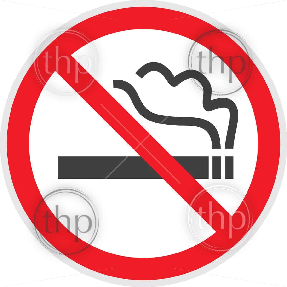 No smoking sign in vector depicting banned photo - Microstock Man